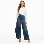 Celestine - High-Waisted Wide Leg Trousers