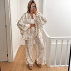 Laura - Printed shirt and trousers set