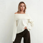 Amaia – Jersey de punto con escote asimétrico