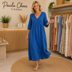 Elena - Vestido Elegante Midi de Verano