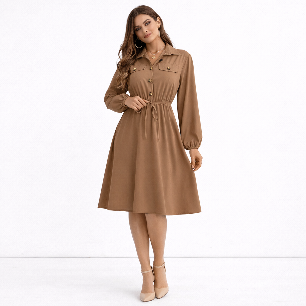 Pennsylvania - Collared Button-Down Dress