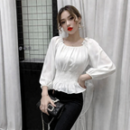 Virginia - Elegant off-shoulder blouse with ruffles