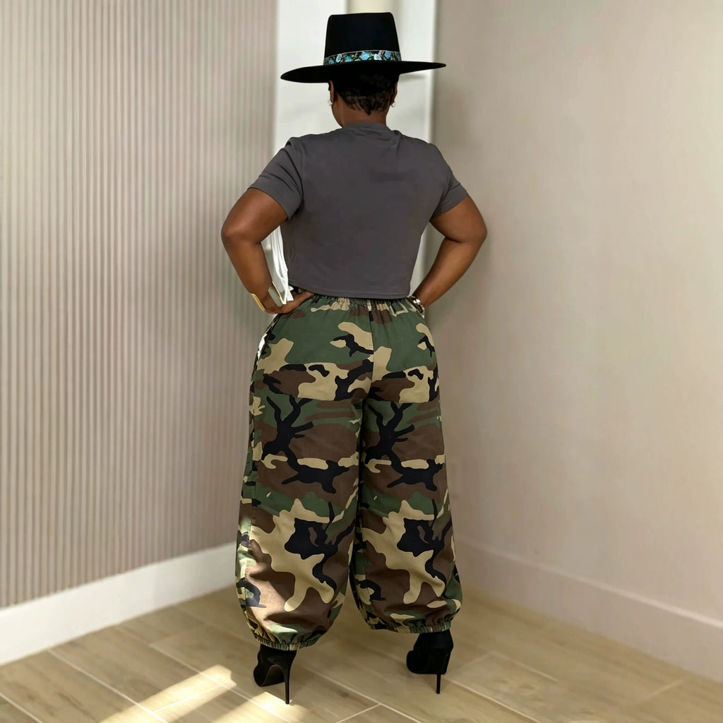 Selva – Camouflage effect jeans