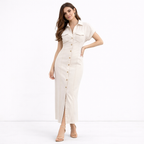 Derva - Vestido Vintage Streetwear de Cintura Alta