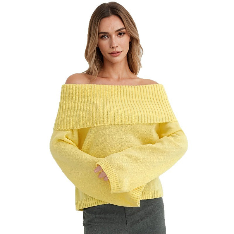 Amaia – Jersey de punto con escote asimétrico