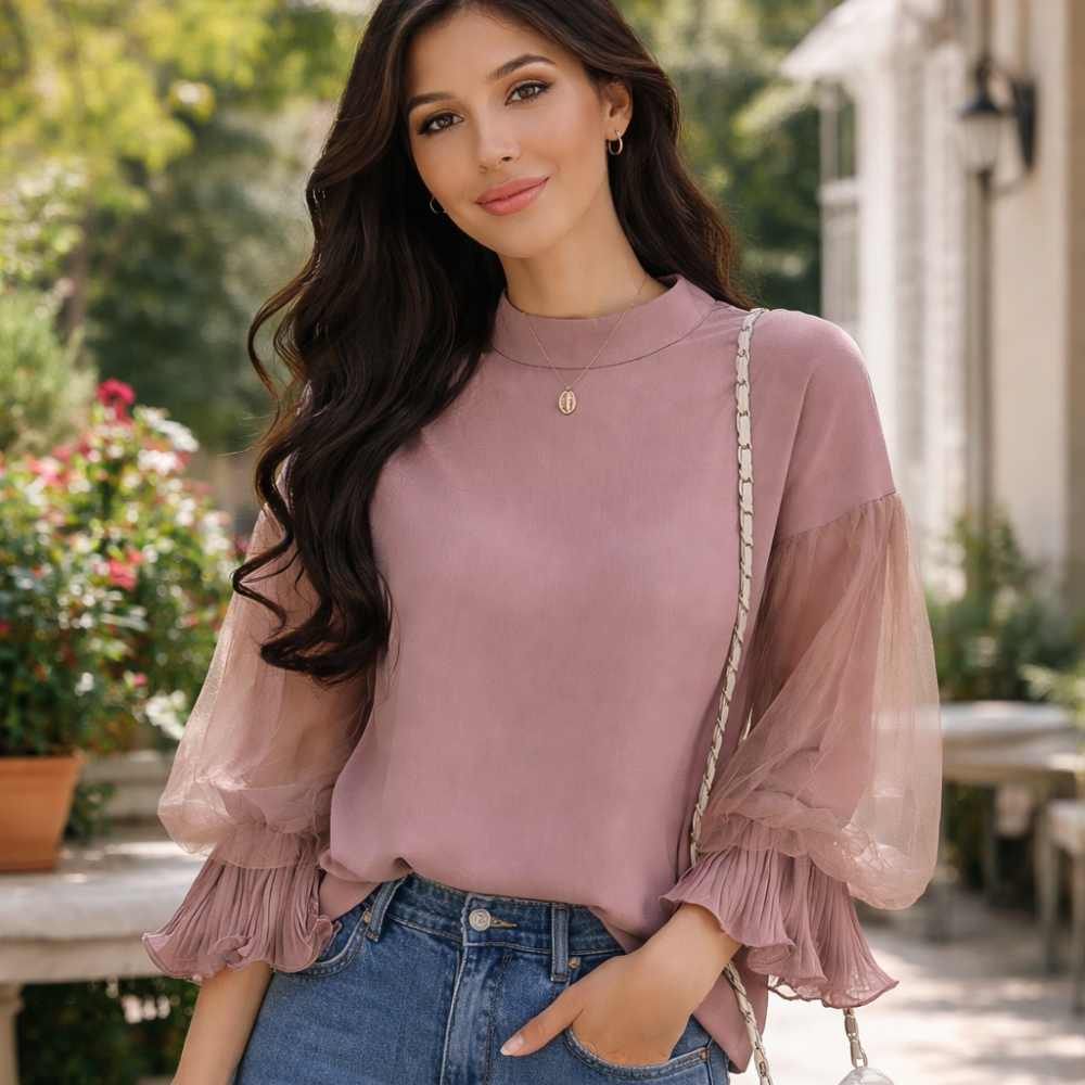 Emilia - Elegant blouse with unique details