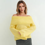Amaia – Jersey de punto con escote asimétrico