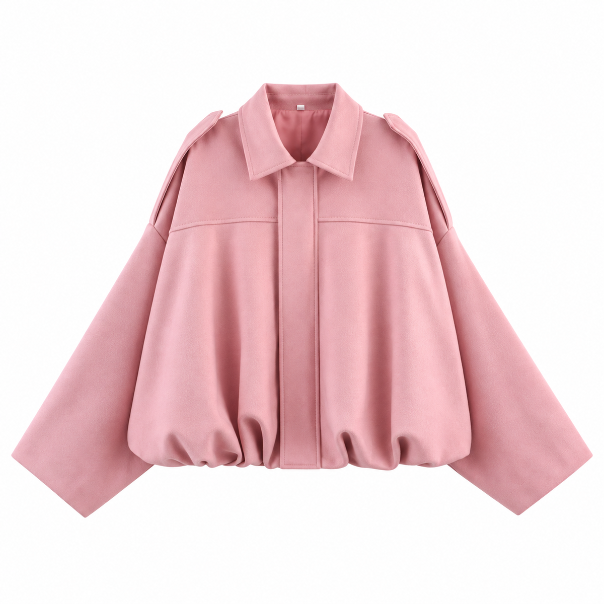 Cloe – Bomber de antelina con cuello de solapa