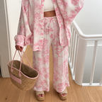 Laura - Printed shirt and trousers set