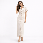 Derva - Vestido Vintage Streetwear de Cintura Alta