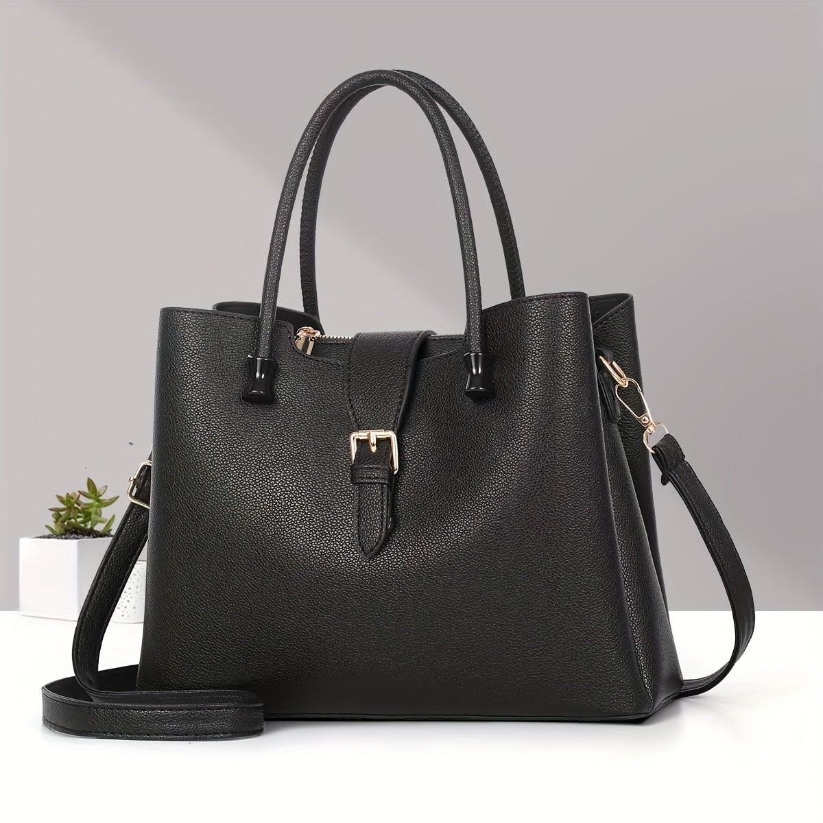 Cora - Bolso shopper de polipiel PU