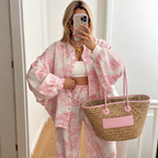 Laura - Printed shirt and trousers set