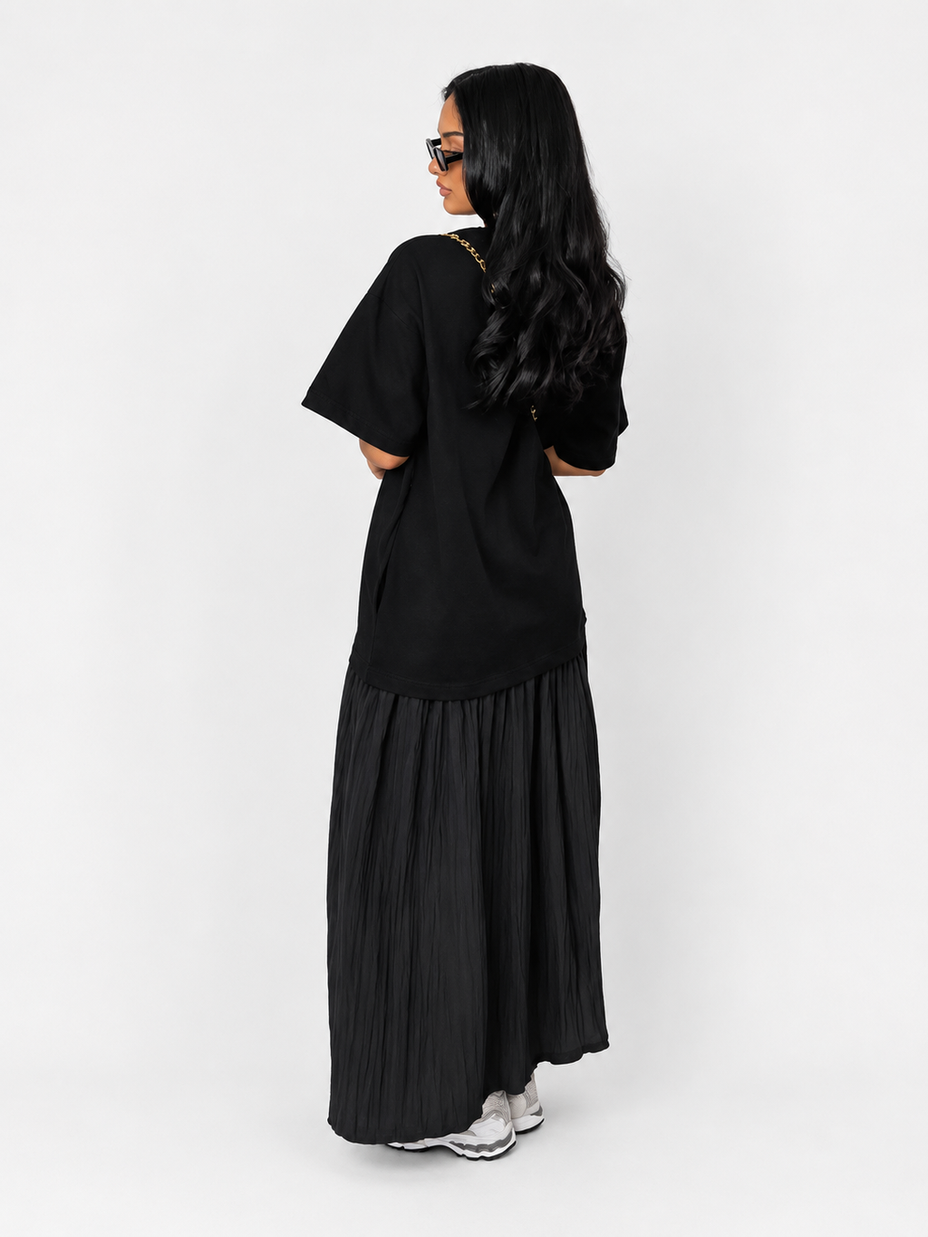 Ironica – Vestido Largo Patchwork Fluido