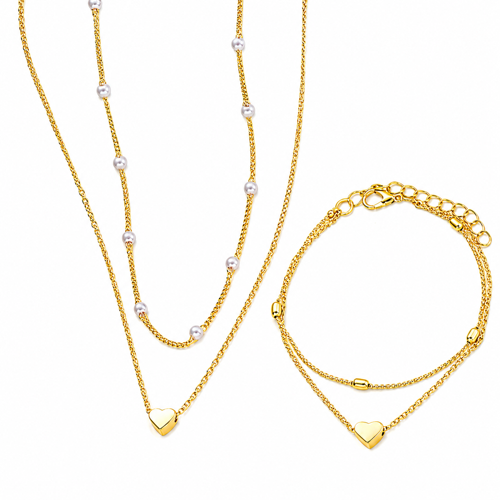Raquel - Parure Collier et Bracelet Élégance