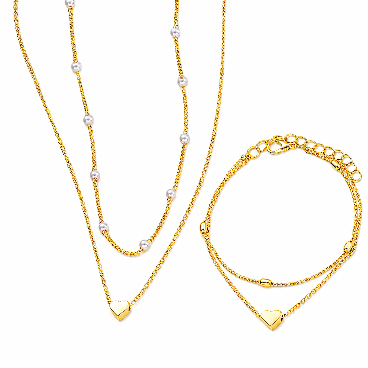 Raquel - Parure Collier et Bracelet Élégance