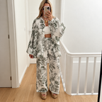 Laura - Printed shirt and trousers set