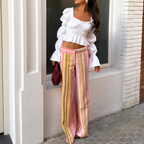 Noelia - Pantalón de pernera ancha
