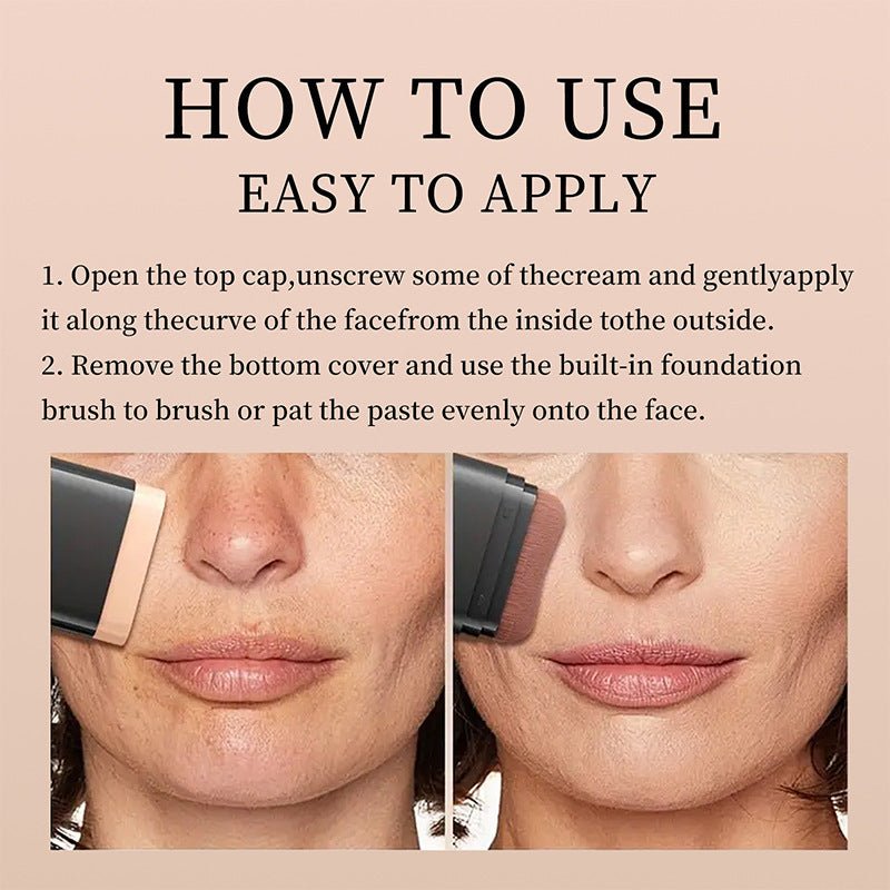 2-in-1 Cream Foundation and Concealer  Buildable Coverage and Long-Lasting 15 g