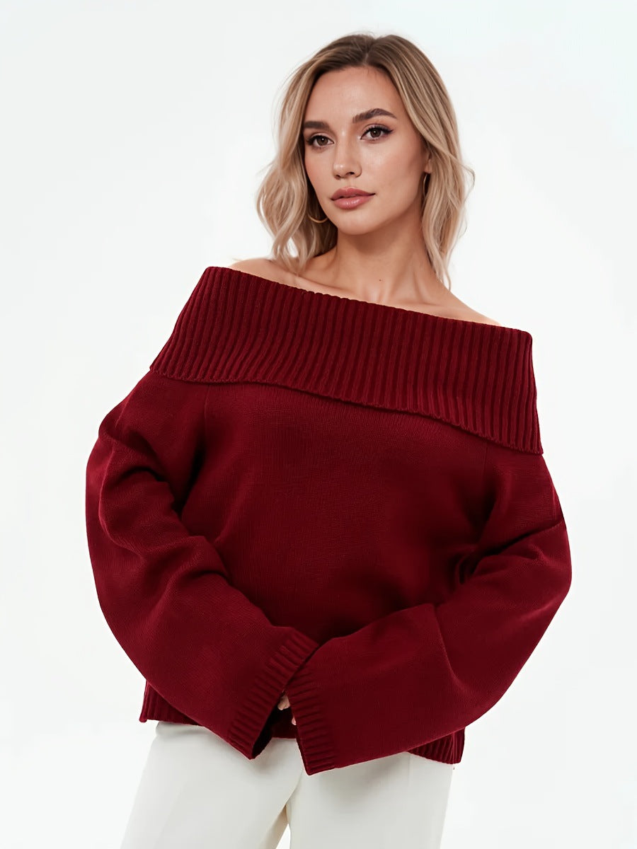 Amaia – Jersey de punto con escote asimétrico