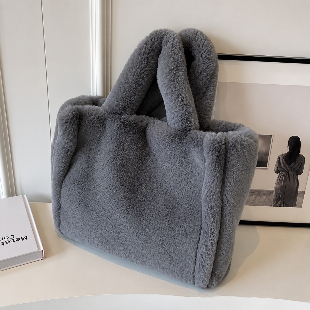 Candela - Bolso de pelo sintético afelpado