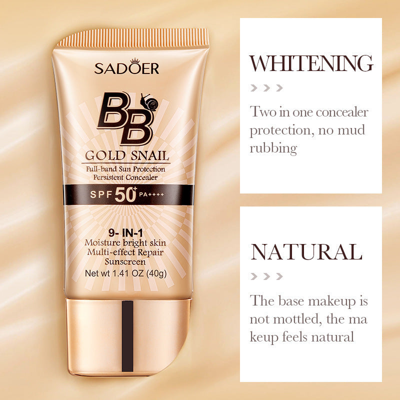 Natural Coverage and Hydration - BB Cream SPF50+ with Snail Extract 40 g