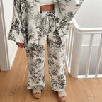 Laura - Printed shirt and trousers set