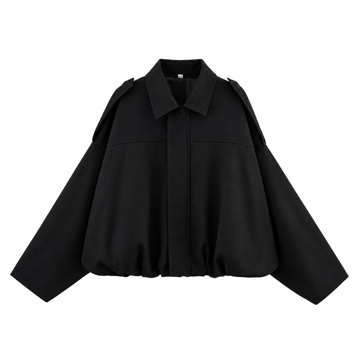 Cloe – Bomber de antelina con cuello de solapa