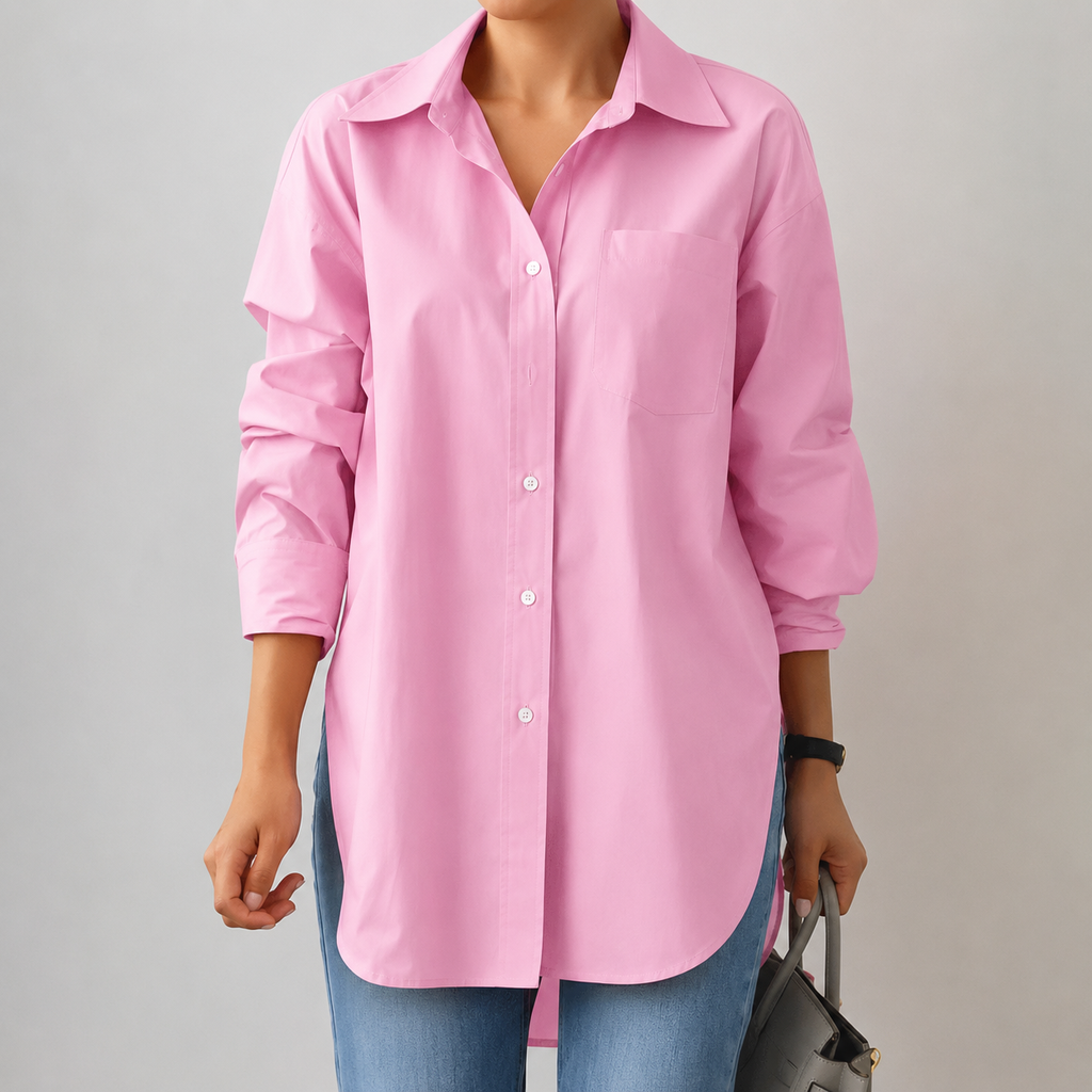 Susi - Camisa de manga larga con solapa