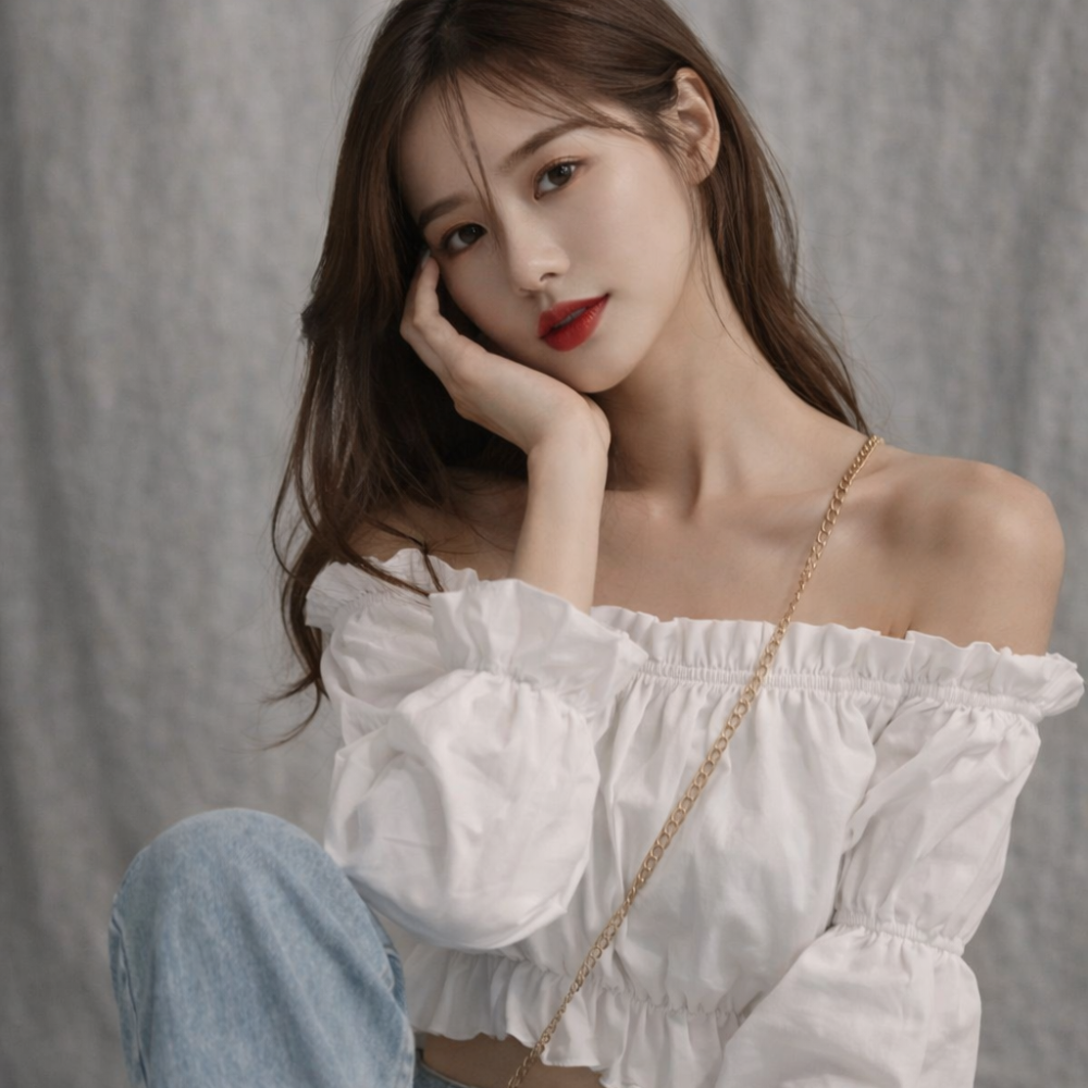 Lisa – Off-the-Shoulder Blouse with Ruffles