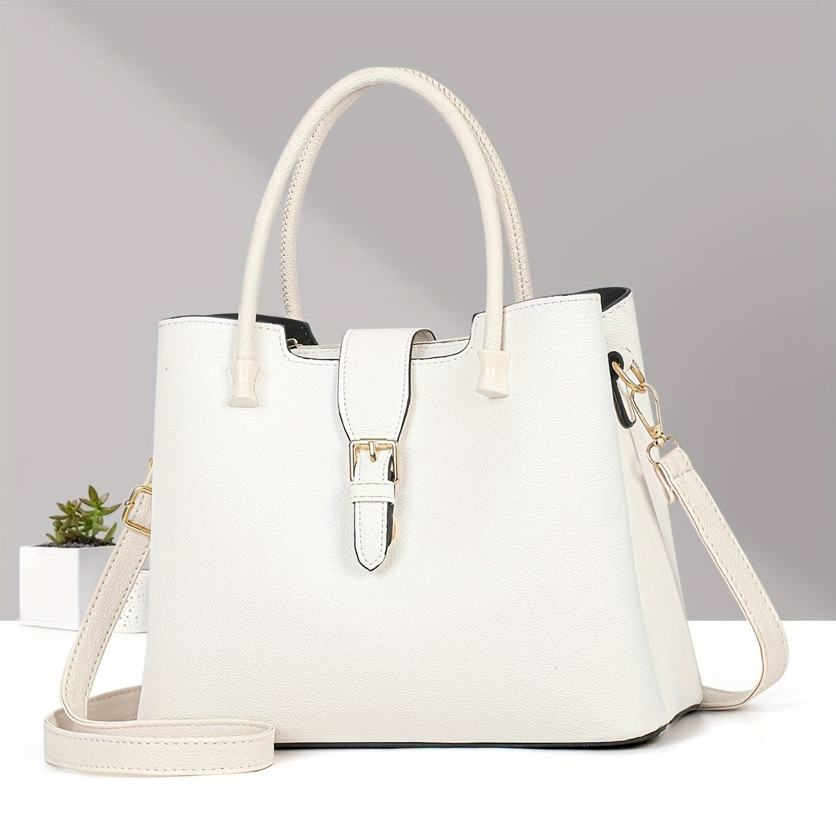 Cora - Bolso shopper de polipiel PU