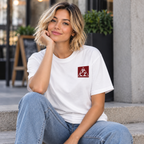 PCZ - Camiseta bordada clásica unisex 100% algodón