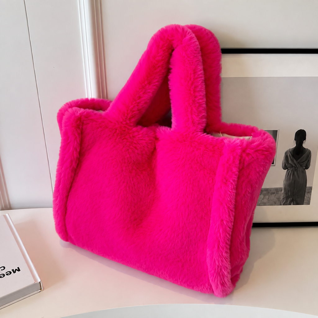 Candela - Bolso de pelo sintético afelpado
