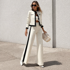 Lourdes - Two-Piece Bi-Color Knit Set