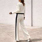 Lourdes - Two-Piece Bi-Color Knit Set