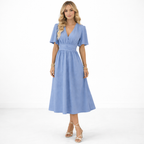 Denise - Summer Ruffled A-Line Dress