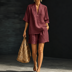Amanda - Two-piece set in light, breathable fabric