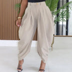 Clelia - Pantalón Harem Cargo de Cintura Media