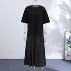 Ironica – Vestido Largo Patchwork Fluido