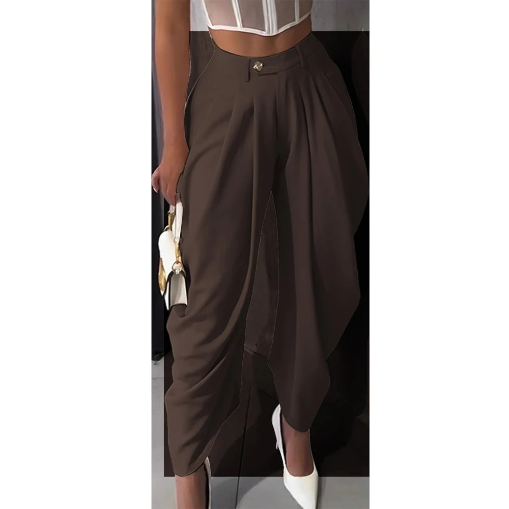 Clelia - Mid-rise Cargo Harem Pants