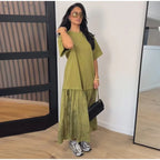 Ironica – Vestido Largo Patchwork Fluido