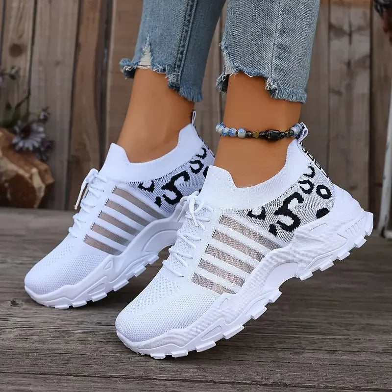 Leona - Leopard Print Canvas Slip-On Sneakers