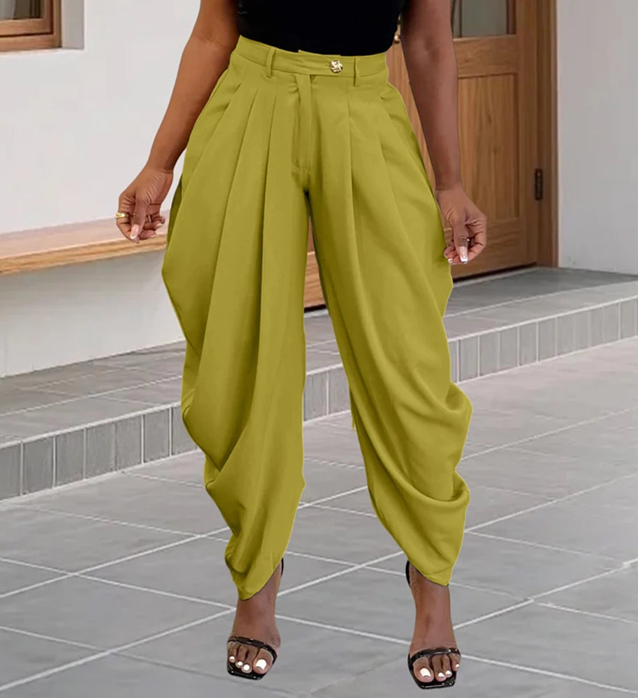 Clelia - Mid-rise Cargo Harem Pants