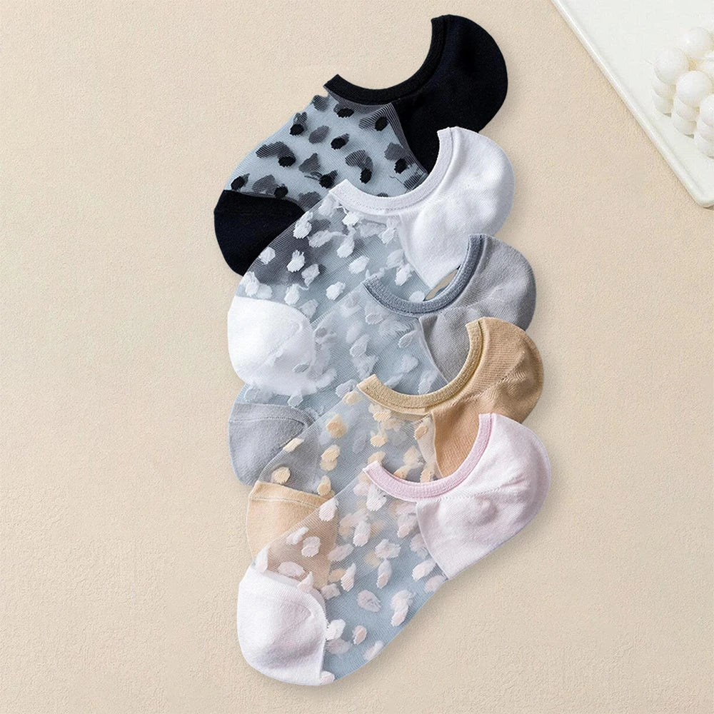 Bendecida - Calcetines Lunares Mujer Pack 5