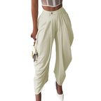 Clelia - Pantalón Harem Cargo de Cintura Media