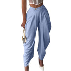 Clelia - Pantalón Harem Cargo de Cintura Media