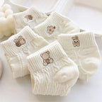 Dianila – Pack 5 Calcetines Cortos Mujer Suaves y Transpirables con Diseño Cartoon