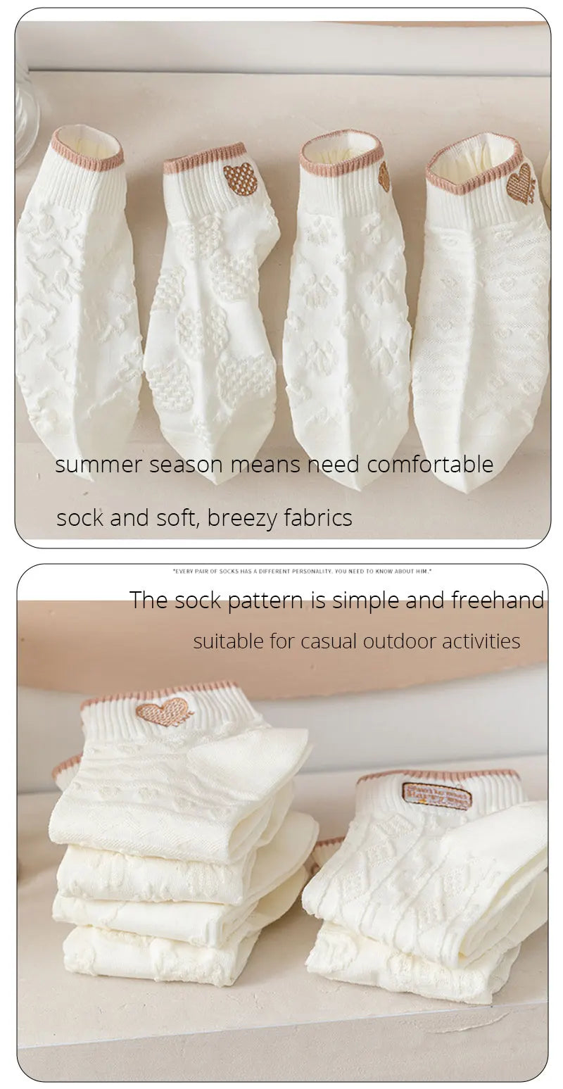 Ursula - Calcetines Florales Mujer Pack 5 – Transpirables, Suaves y Diseño Cute