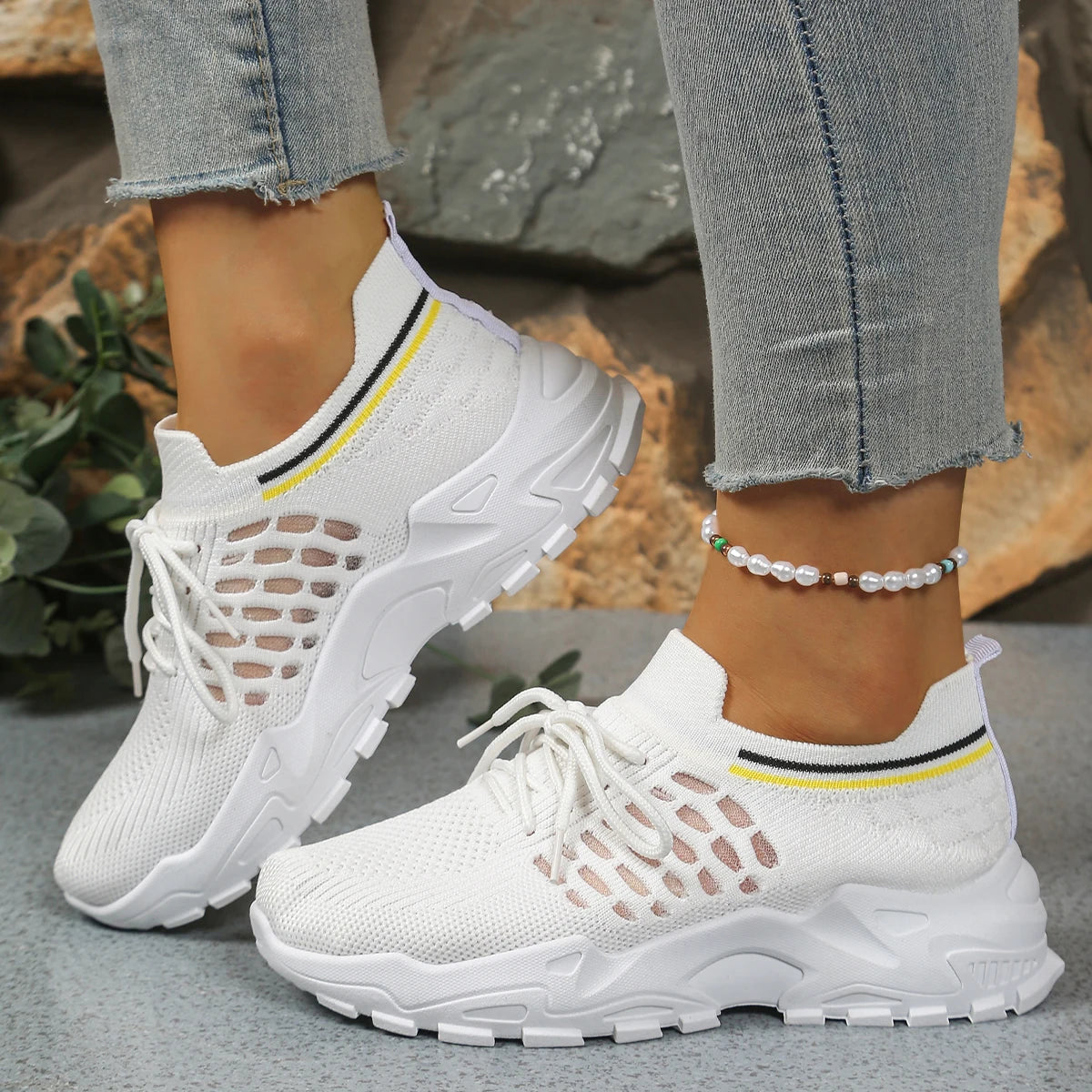 Leona - Leopard Print Canvas Slip-On Sneakers