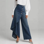 Celestine - High-Waisted Wide Leg Trousers