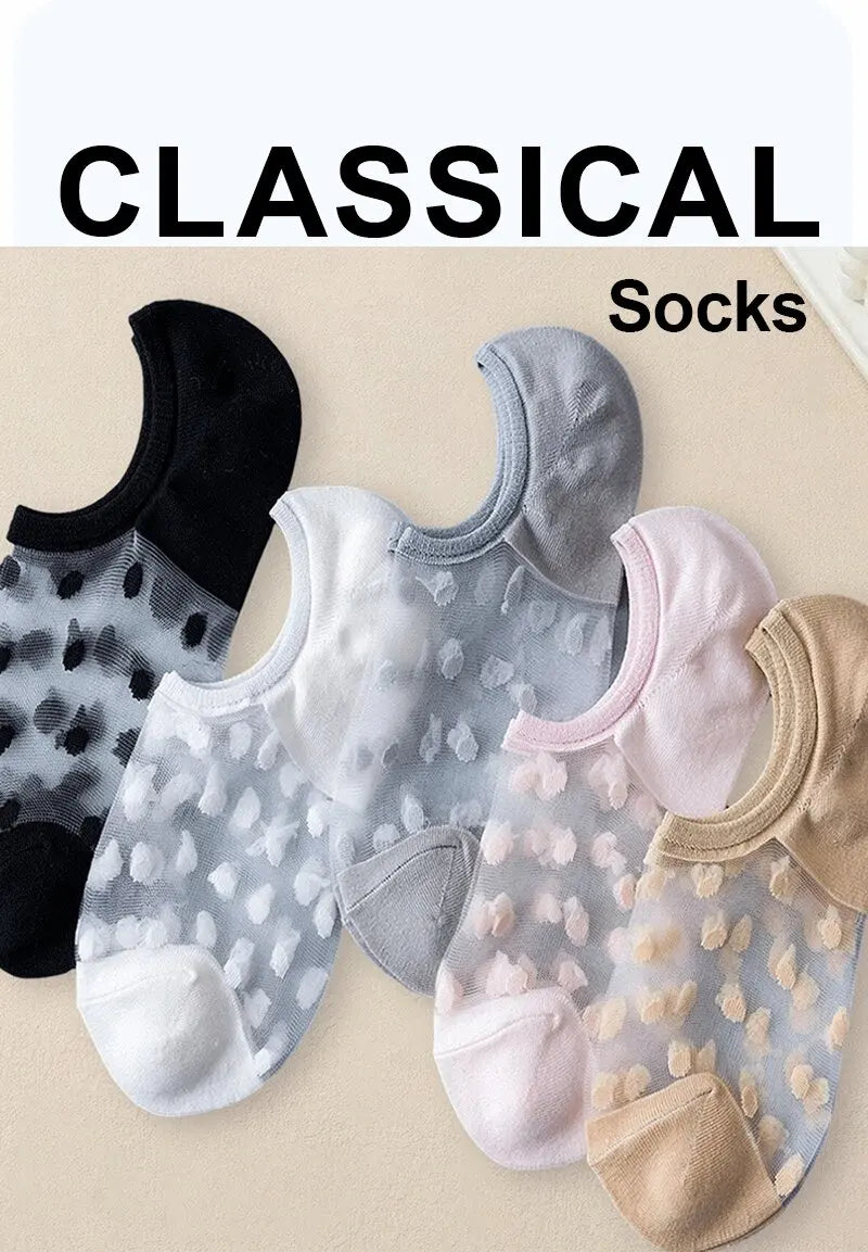 Bendecida - Calcetines Lunares Mujer Pack 5